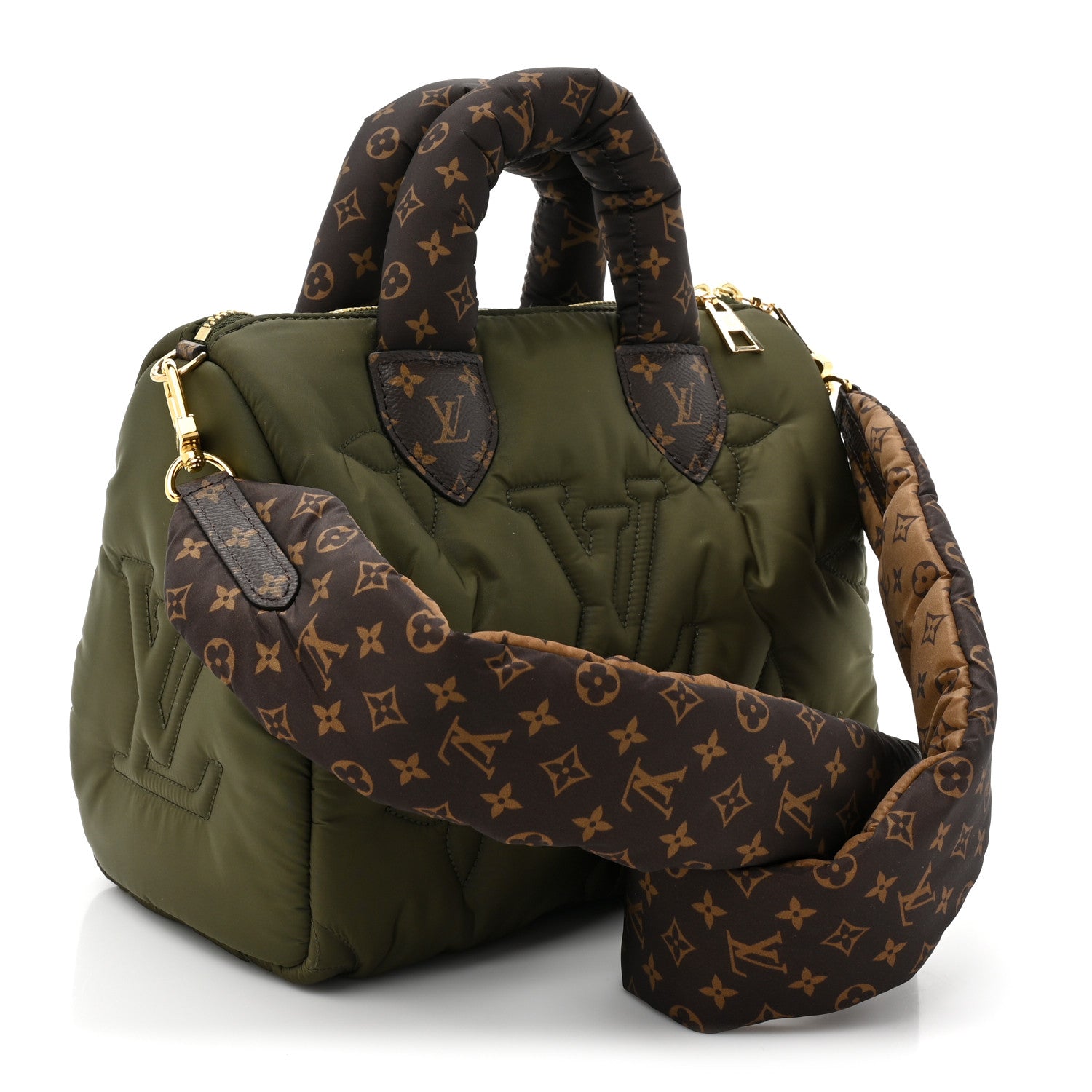 Louis Vuitton LOUIS VUITTON Econyl Mini Monogram Pillow Speedy Bandouliere 25 Khaki 3 of 9