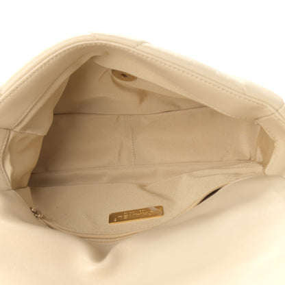 Chanel Lambskin Quilted Medium Chanel 19 Flap Light Beige 5 of 9