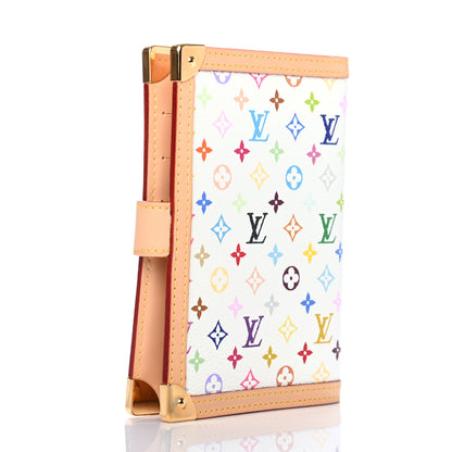 Louis Vuitton Monogram Multicolor Small Ring Agenda Cover White 3 of 6