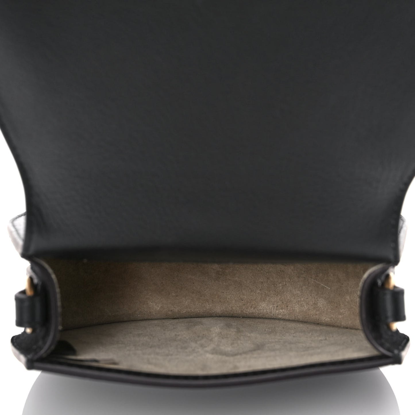 Calfskin Suede Small Nile Bracelet Bag Black