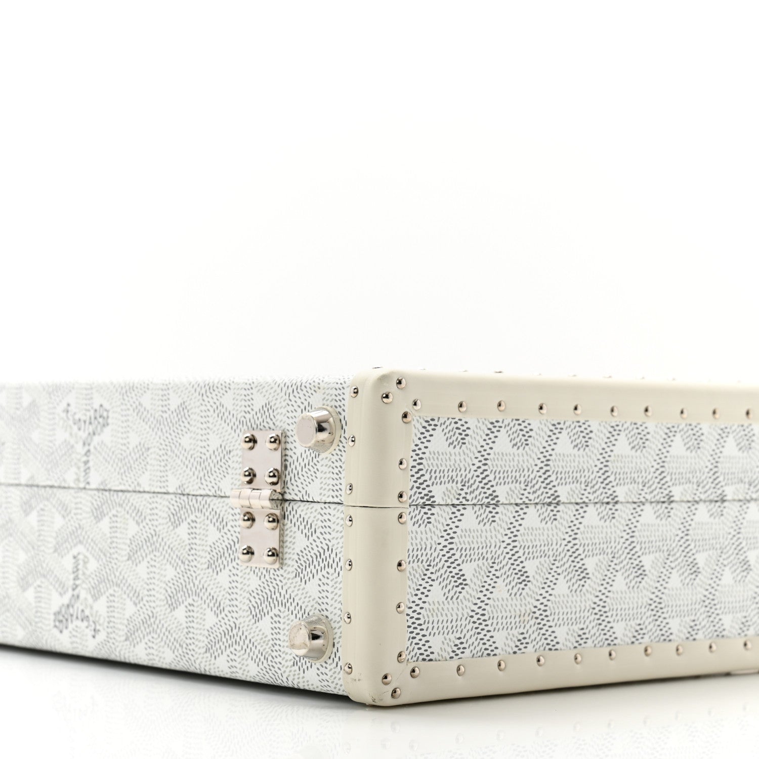 Goyard Goyardine Grand Hotel Trunk White 10 of 12