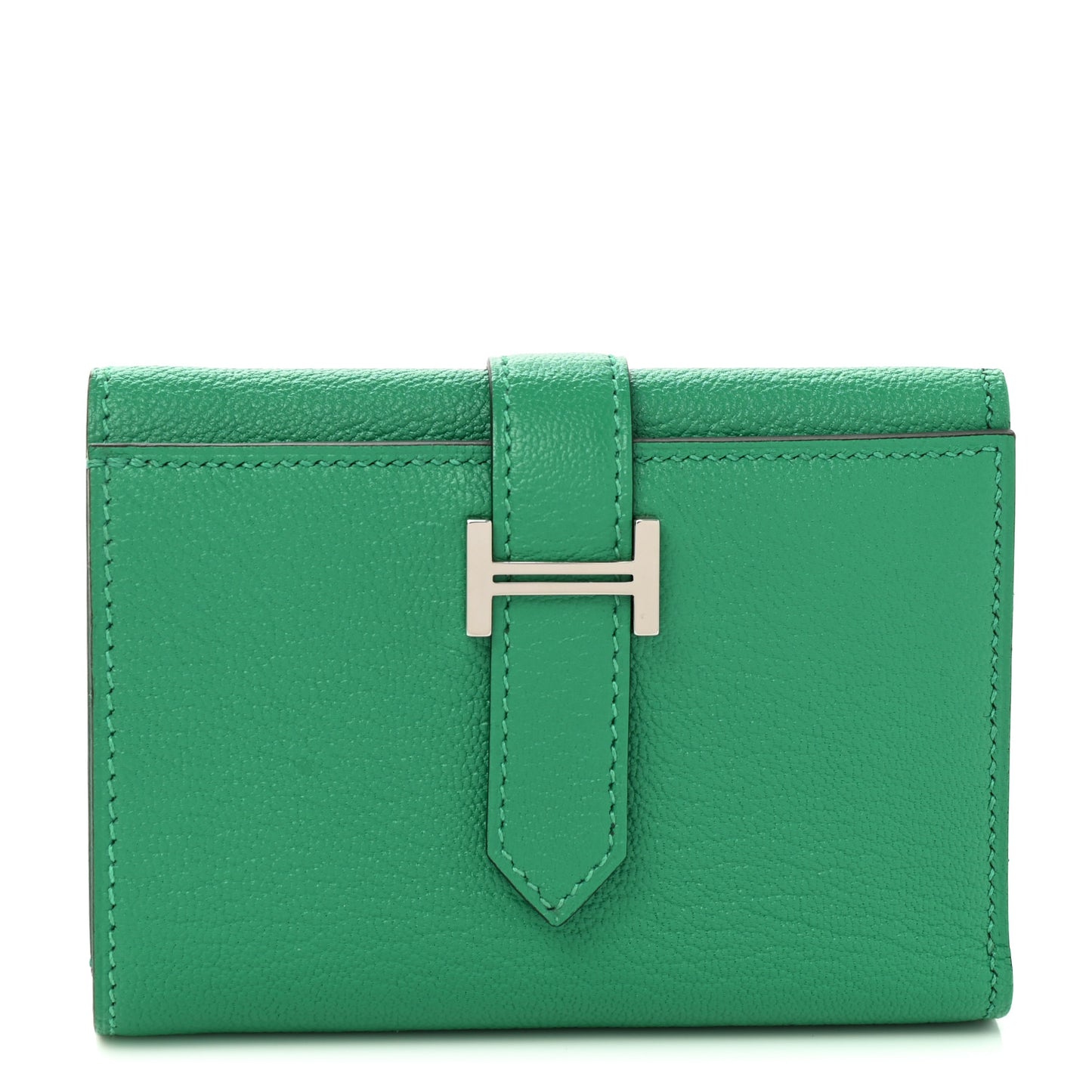 Chevre Mysore Tri-Fold Compact Bearn Wallet Menthe