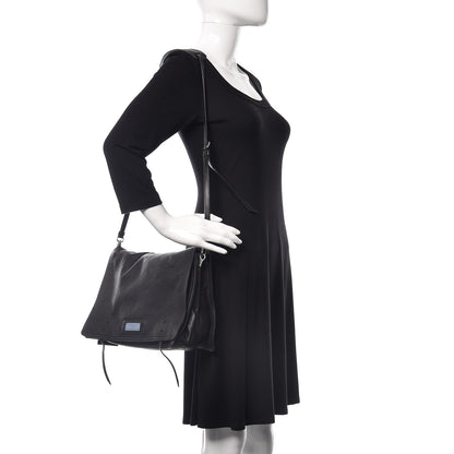 Prada Glace Calf Etiquette Flap Black Astrale 2 of 10
