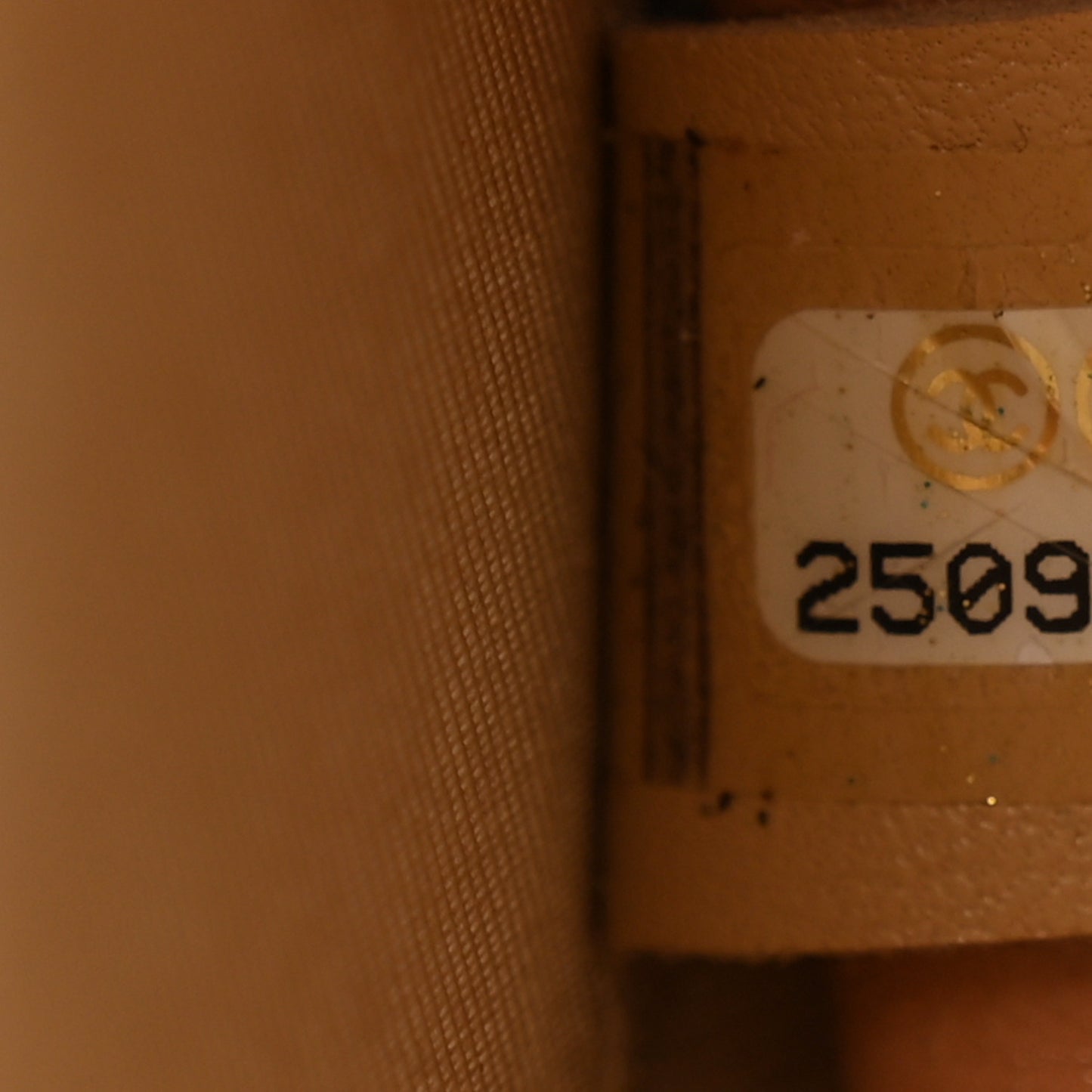 Glazed Calfskin Round As Earth Evening Bag Beige