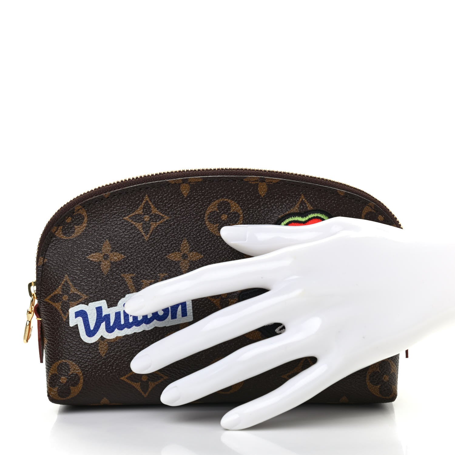 Louis Vuitton Monogram Patches Cosmetic Pouch PM 2 of 7