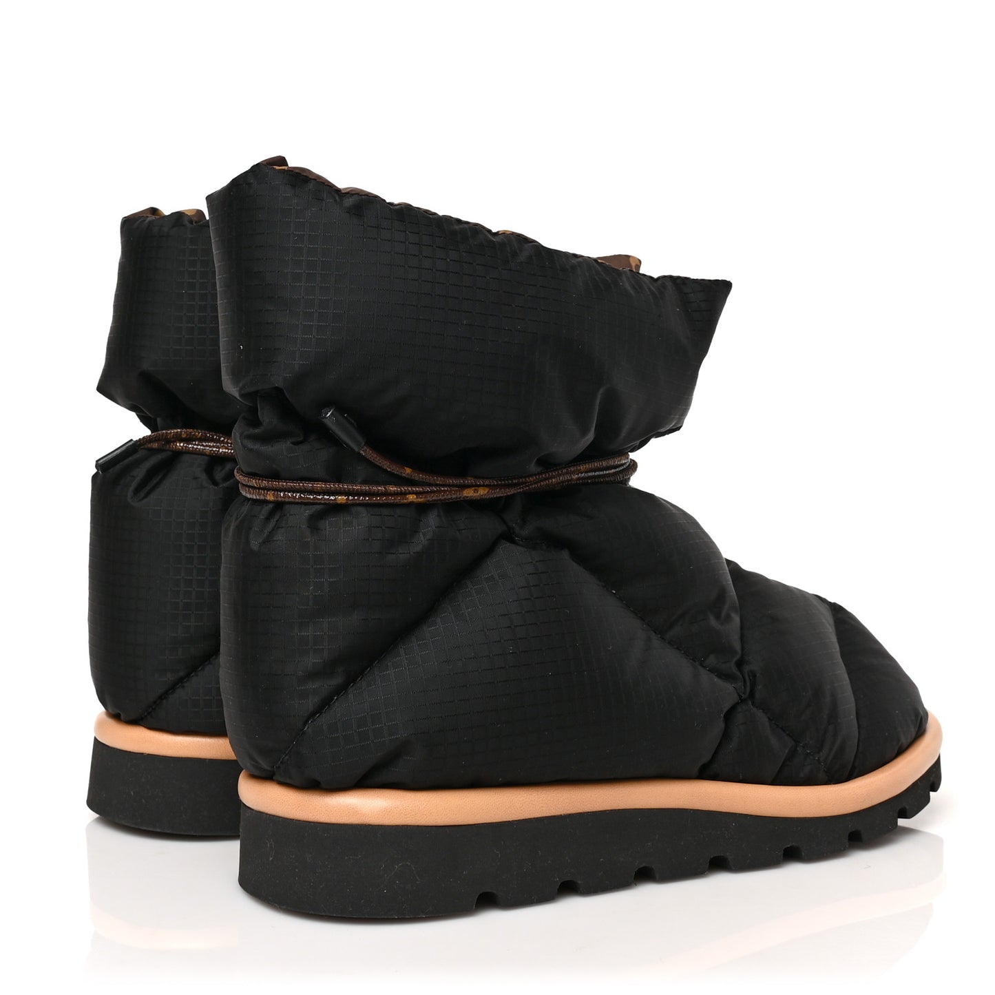Nylon Monogram Pillow Comfort Ankle Boot 39 Black