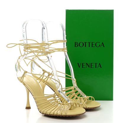 Bottega Veneta Nappa Dot Ankle Tie Sandals 38 Moon Beam 8 of 8