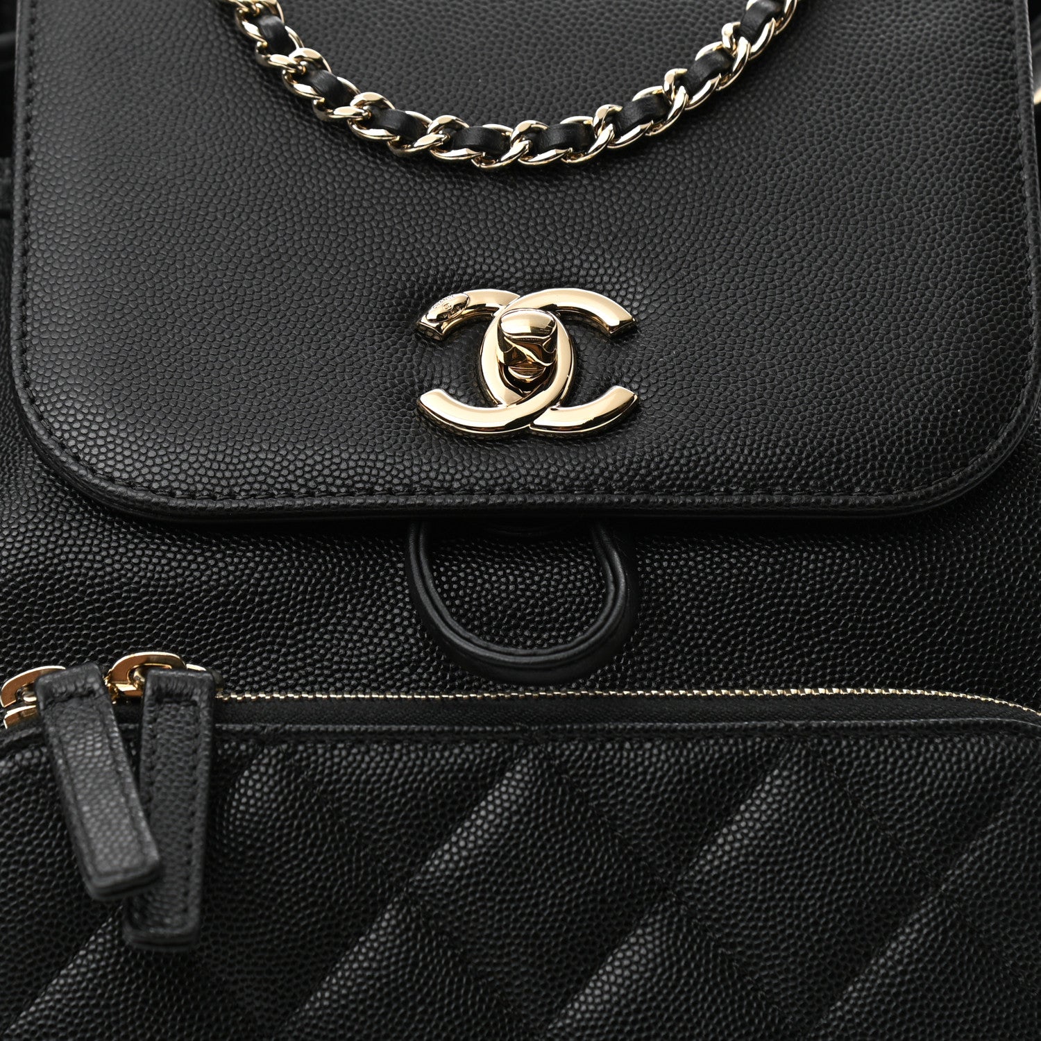 Chanel Caviar Quilted Business Affinity Backpack Black 8 of 10