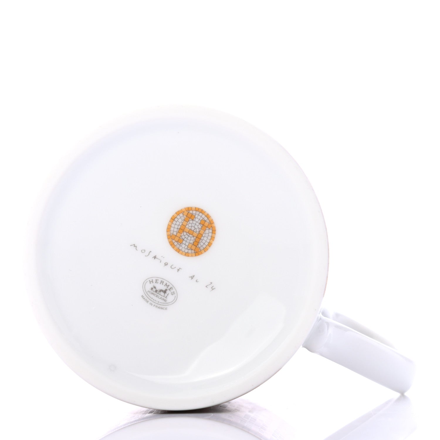 Hermes Porcelain Mosaique au 24 Mug Gold 4 of 7