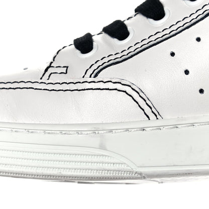Chanel Calfskin Womens Logo Sneakers 41 White Black 11 of 12