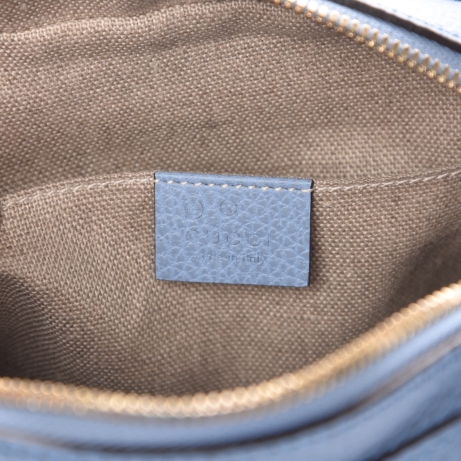 Gucci Monogram Mini Bree Messenger Bag Beige Mineral Blue 6 of 9
