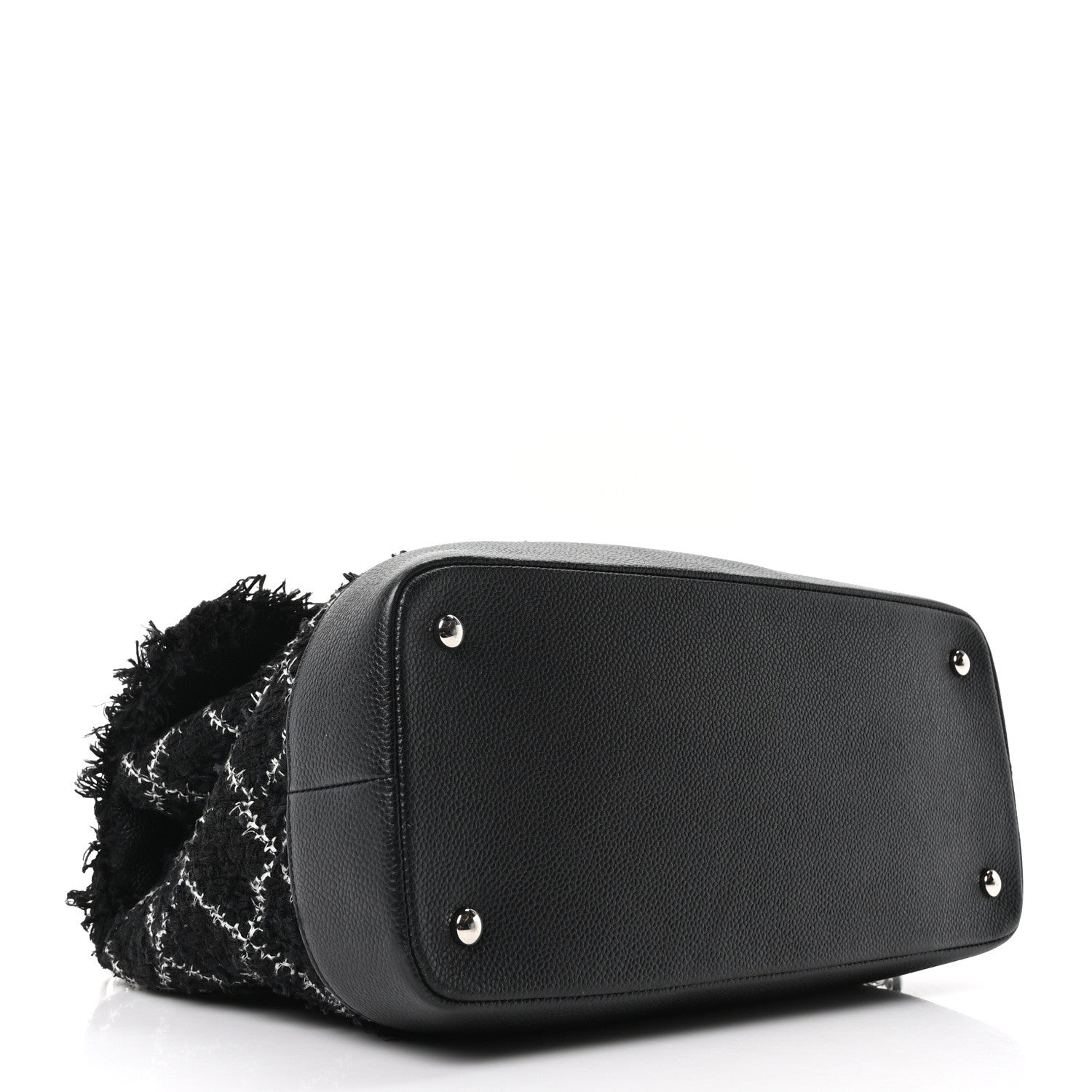 Chanel Tweed Trip Top Handle Flap Black 1782642 – FASHIONPHILE
