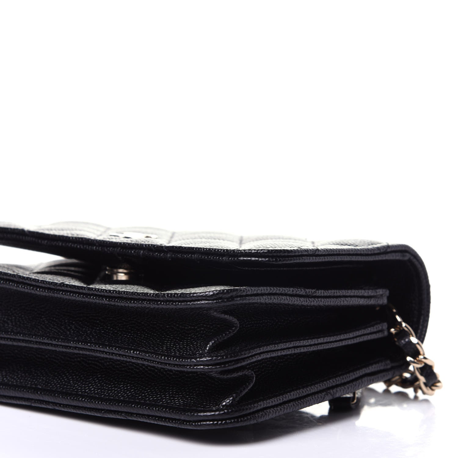 Chanel Caviar Quilted Mini Wallet On Chain WOC Black 9 of 11