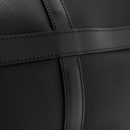 Louis Vuitton Grained Calfskin Aerogram Keepall Bandouliere 40 Black 9 of 11