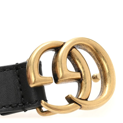 Gucci Calfskin Double G 20mm Belt 120 48 Black 6 of 7