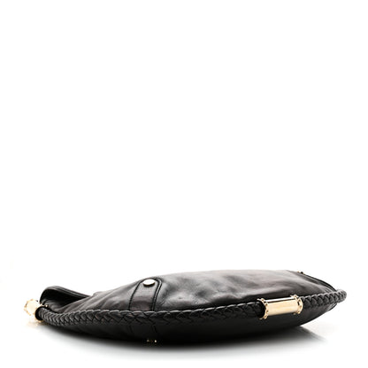 Gucci Calfskin Medium Britt Tassel Shoulder Bag Black 4 of 10