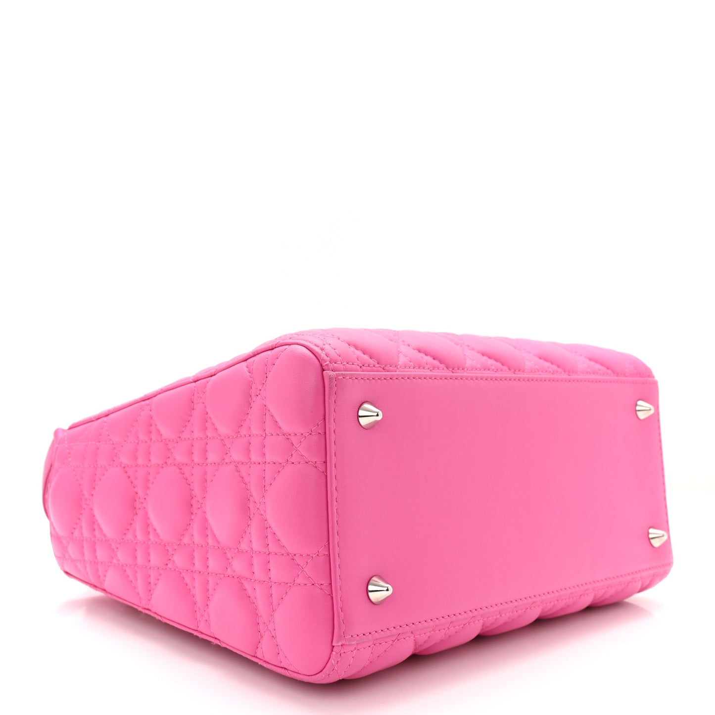 Lambskin Cannage Medium Lady Dior Pink