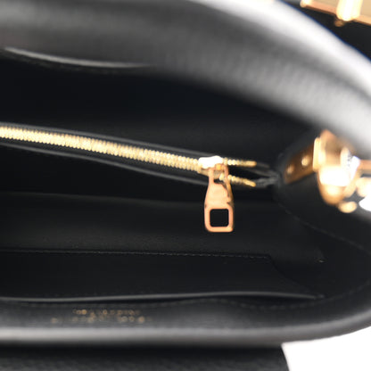 Louis Vuitton Taurillon Mother of Pearl Flowers Capucines BB Black 6 of 10