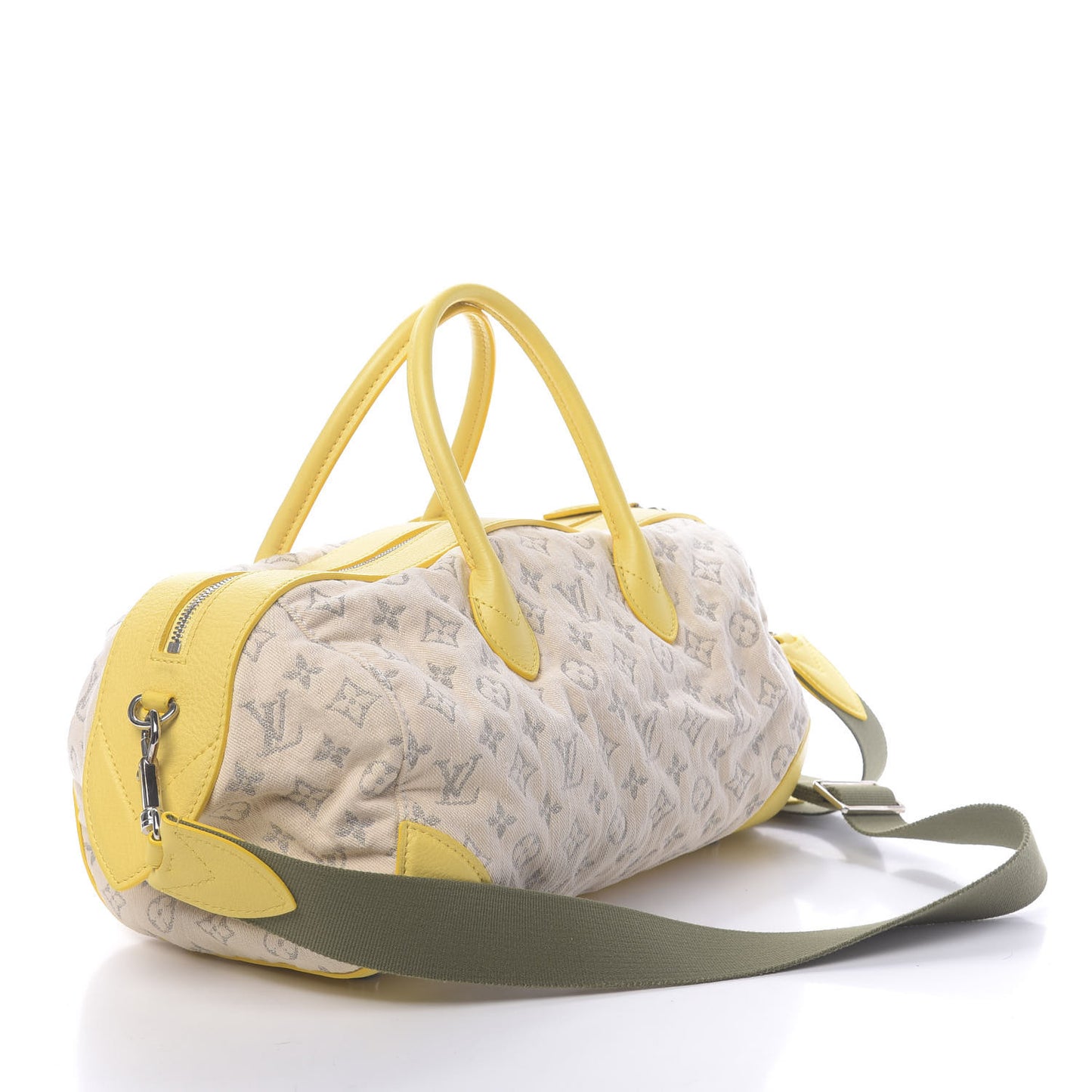 Monogram Denim Speedy Round Yellow
