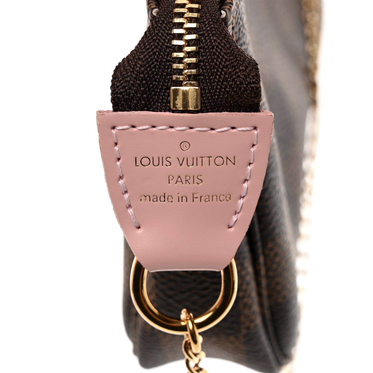 Louis Vuitton Damier Ebene 2020 Christmas Animation Big Wheel Mini Pochette Accessories Rose Ballerine 6 of 9