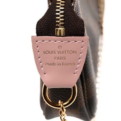 Louis Vuitton Damier Ebene 2020 Christmas Animation Big Wheel Mini Pochette Accessories Rose Ballerine 6 of 9