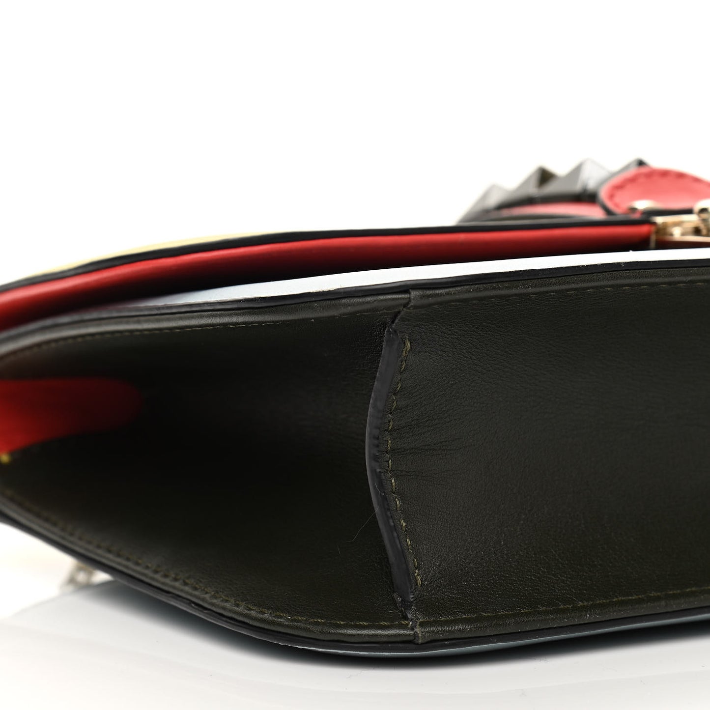 Vitello Medium Glam Lock Rockstud Flap Multicolor