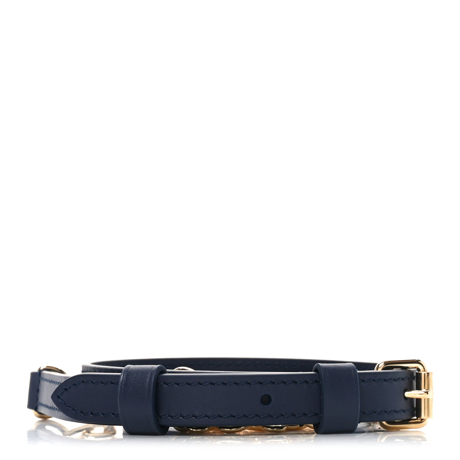 Louis Vuitton Metallic Empreinte Monogram Adjustable Shoulder Strap Navy Nacre 1 of 3