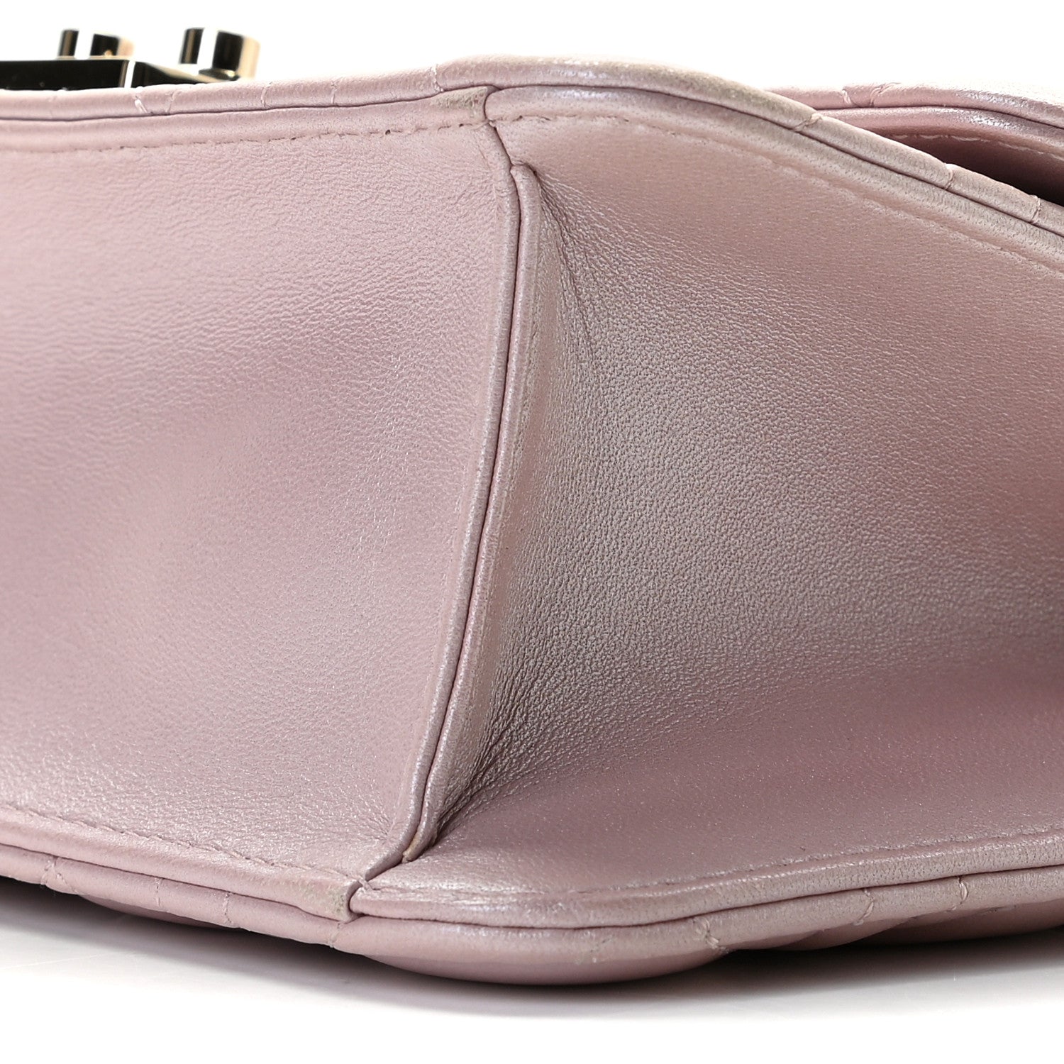 Christian Dior Pearly Lambskin Cannage Miss Dior Promenade Pouch Lotus 9 of 20