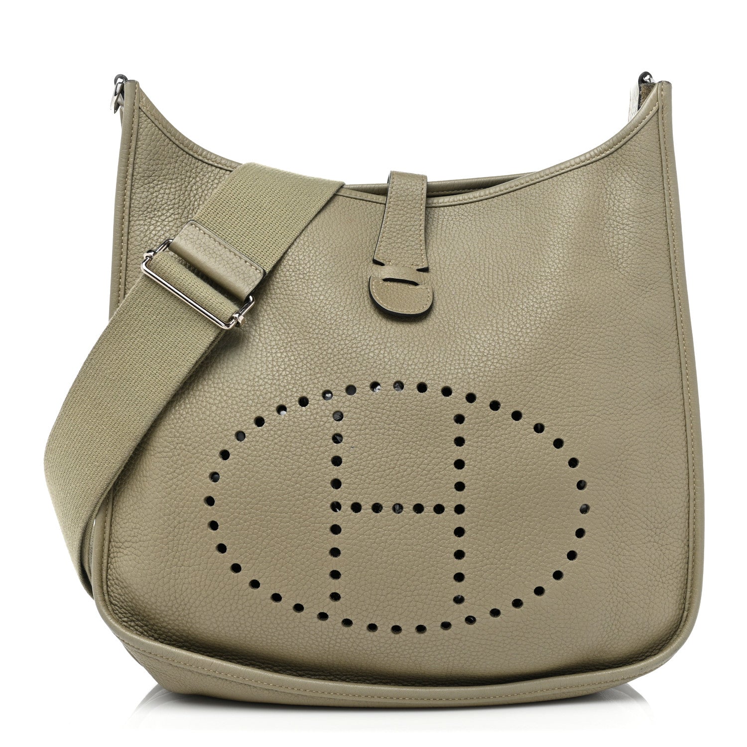 Hermes Taurillon Clemence Evelyne III GM Sauge 1 of 12