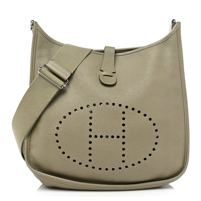 Hermes Taurillon Clemence Evelyne III GM Sauge 1 of 12