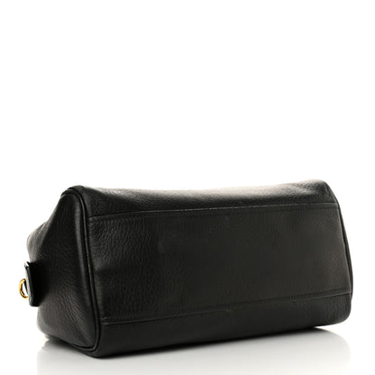 Prada Cervo Deerskin Tote Black 4 of 14