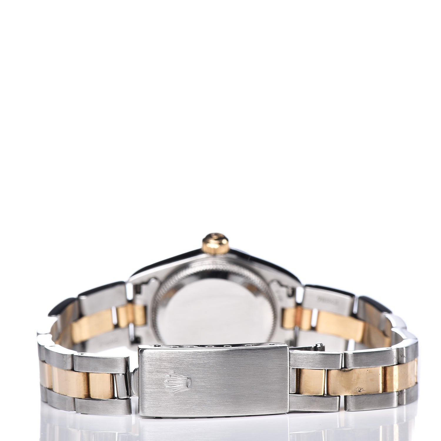Rolex Stainless Steel 18K Yellow Gold 26mm Oyster Perpetual Watch Champagne 67183 4 of 9