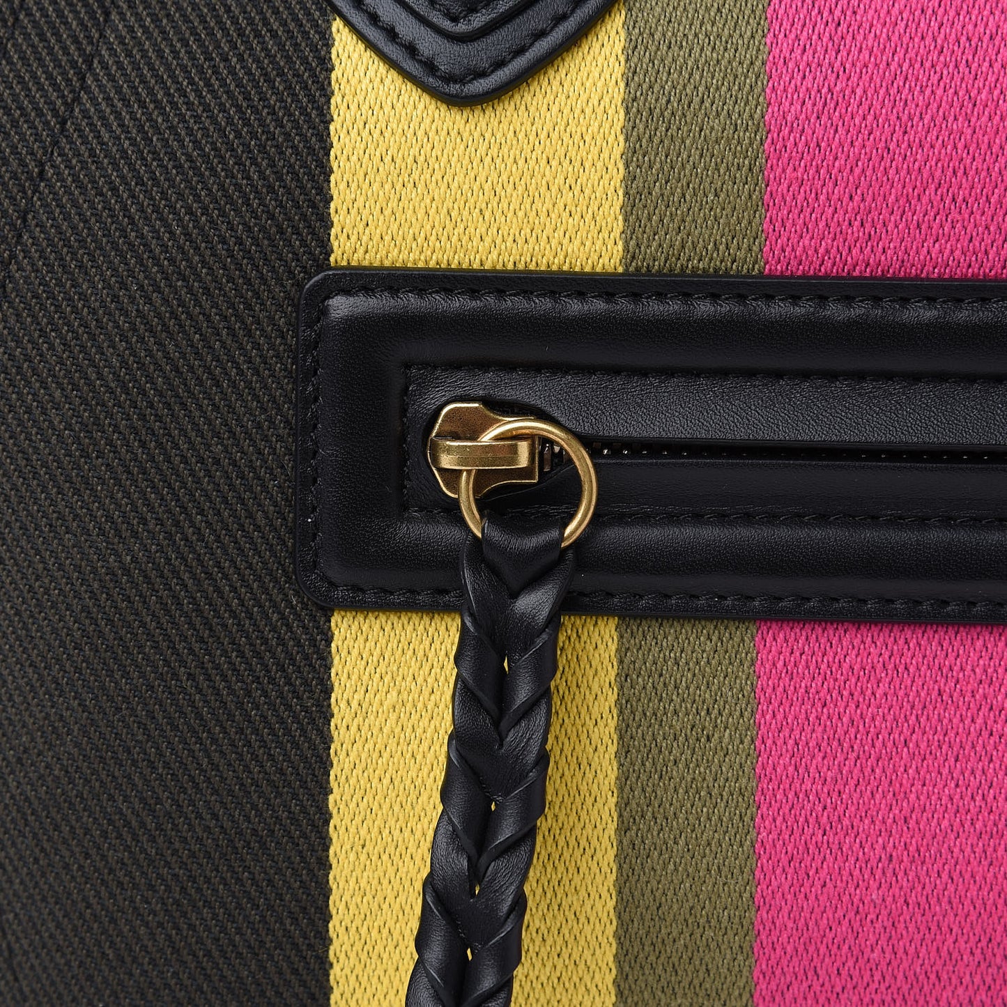 Canvas Striped Medium Phantom Luggage Multicolor