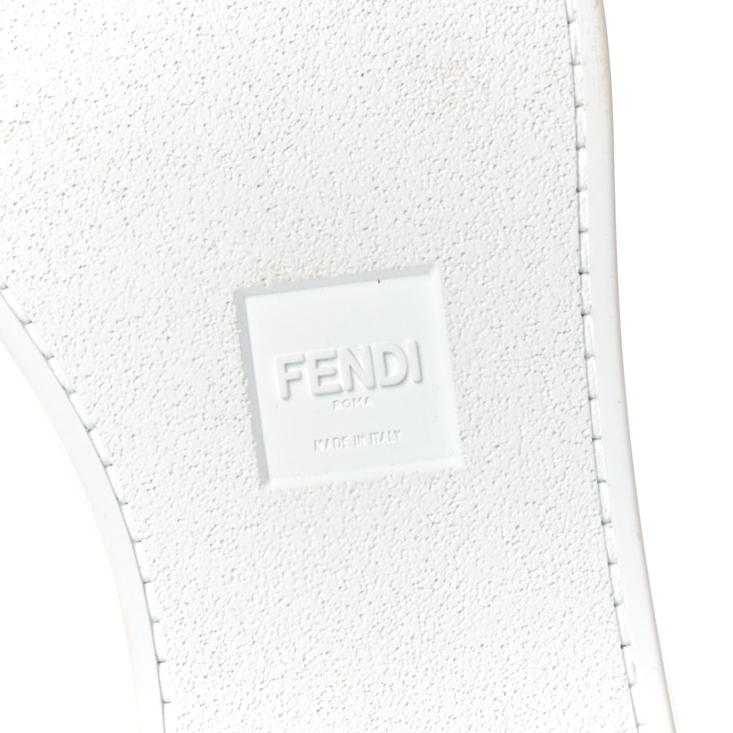 Calfskin Logo Band Mens Low Top Sneakers 9 White