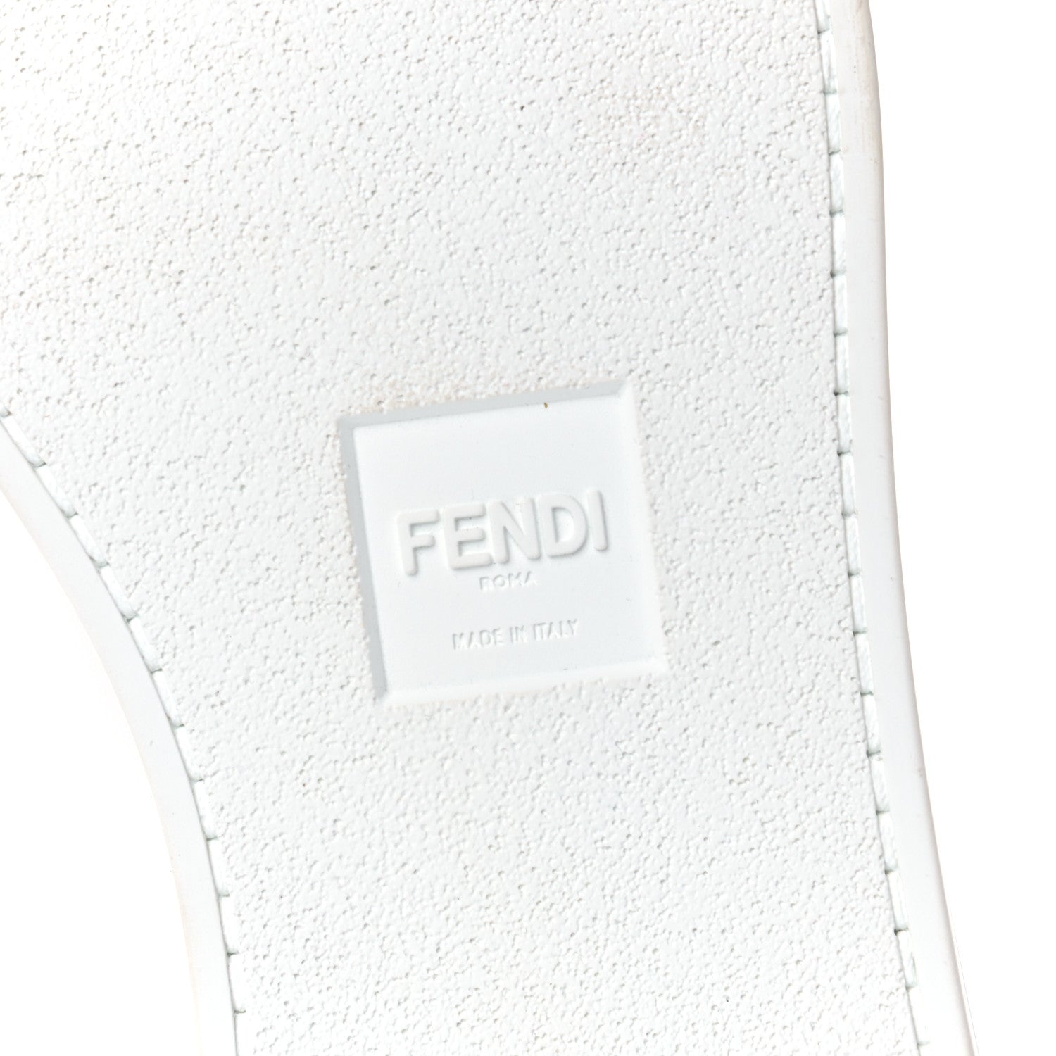 Fendi Calfskin Logo Band Mens Low Top Sneakers 9 White 6 of 11