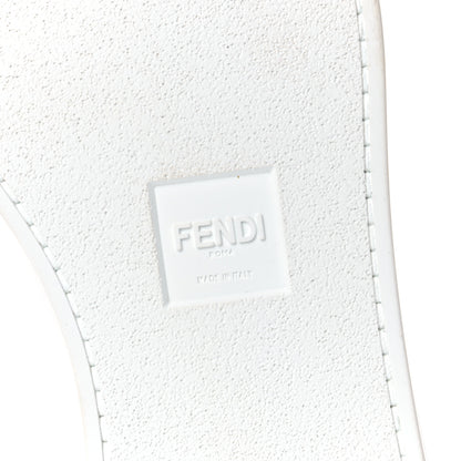 Fendi Calfskin Logo Band Mens Low Top Sneakers 9 White 6 of 11