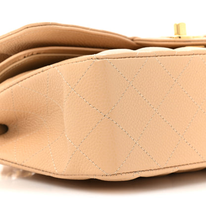 Chanel Caviar Quilted Small Double Flap Beige 10 of 11