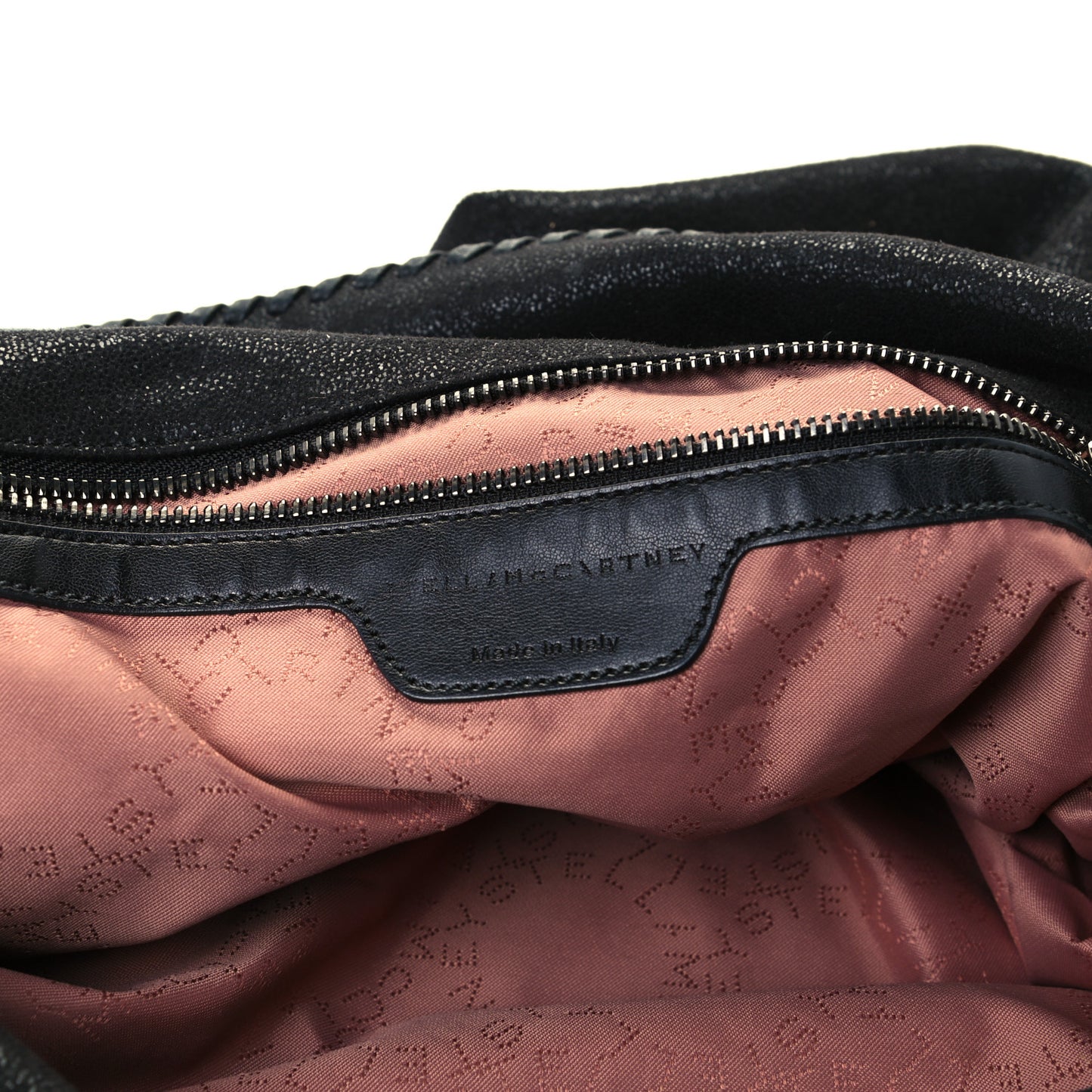 Shaggy Deer Falabella Fold Over Tote Black
