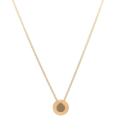 Tiffany 18K Yellow Gold Elsa Peretti Two Carat Faceted Pendant Necklace 1 of 6