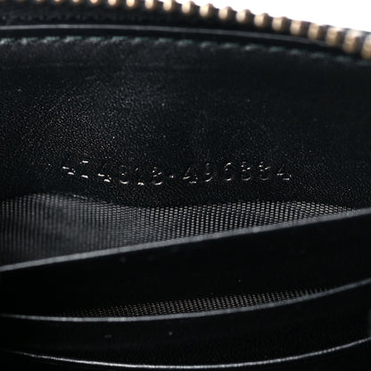 Gucci Calfskin Matelasse GG Marmont 2.0 Zip Wallet Black 7 of 10