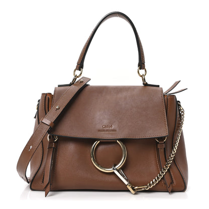 Chloe Calfskin Small Faye Day Shoulder Bag Tan 1 of 9