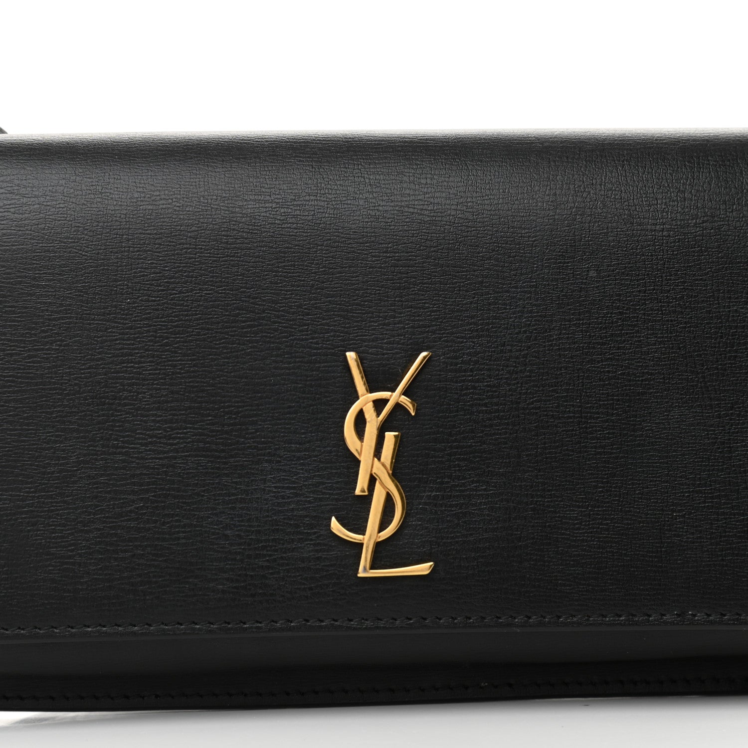 Saint Laurent Smooth Calfskin Monogram Phone Holder Crossbody Black 7 of 10