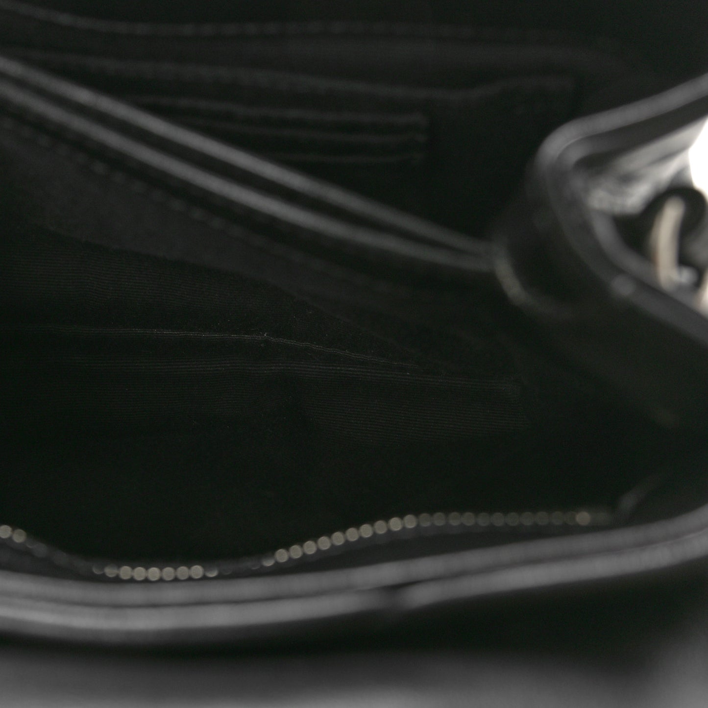 Calfskin Y Quilted Monogram Toy Loulou Crossbody Bag Black