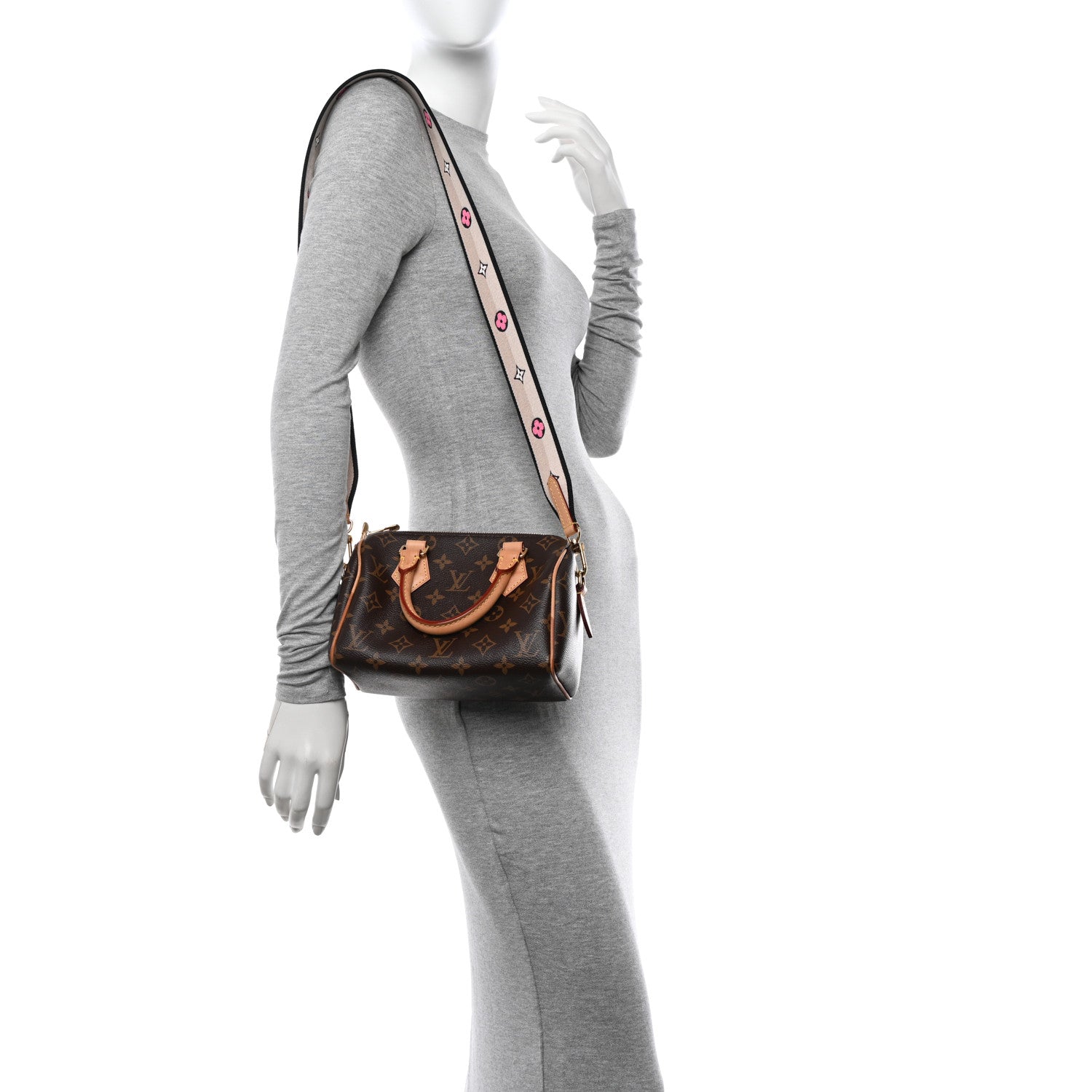 Louis Vuitton Monogram Speedy Bandouliere 20 Black 2 of 11