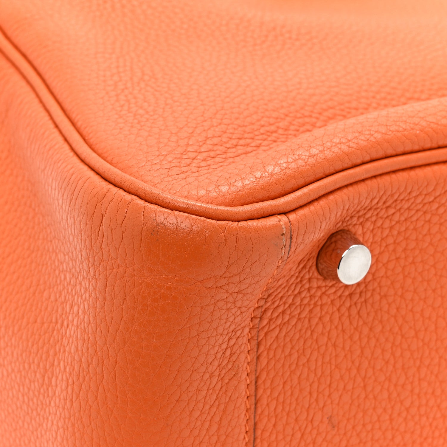 Hermes Taurillon Clemence Lindy 30 Orange 10 of 13