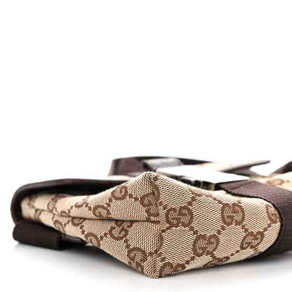 Gucci GG Monogram Buckle Belt Bag Dark Brown 10 of 11