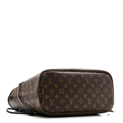 Louis Vuitton Monogram Calfskin Neo Neverfull Inside Out MM Black 7 of 16