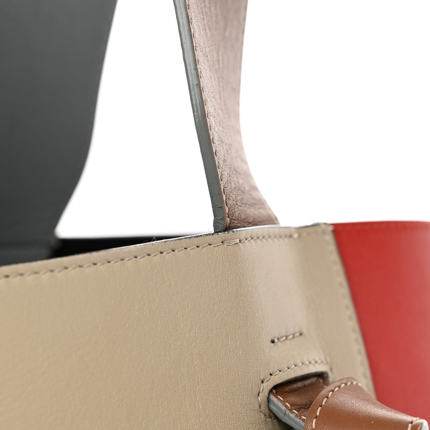 Shiny Smooth Calfskin Small Twisted Cabas