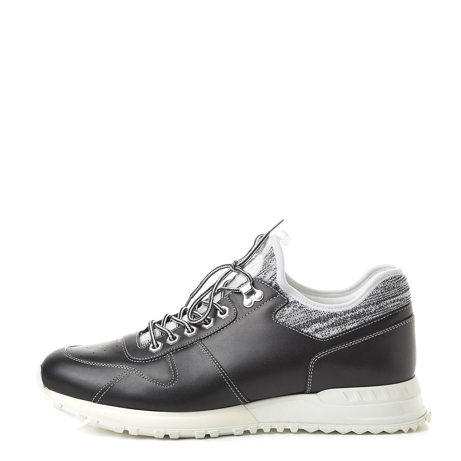 Louis Vuitton Calfskin Fabric Run Away Sneakers 9 Black 1 of 10