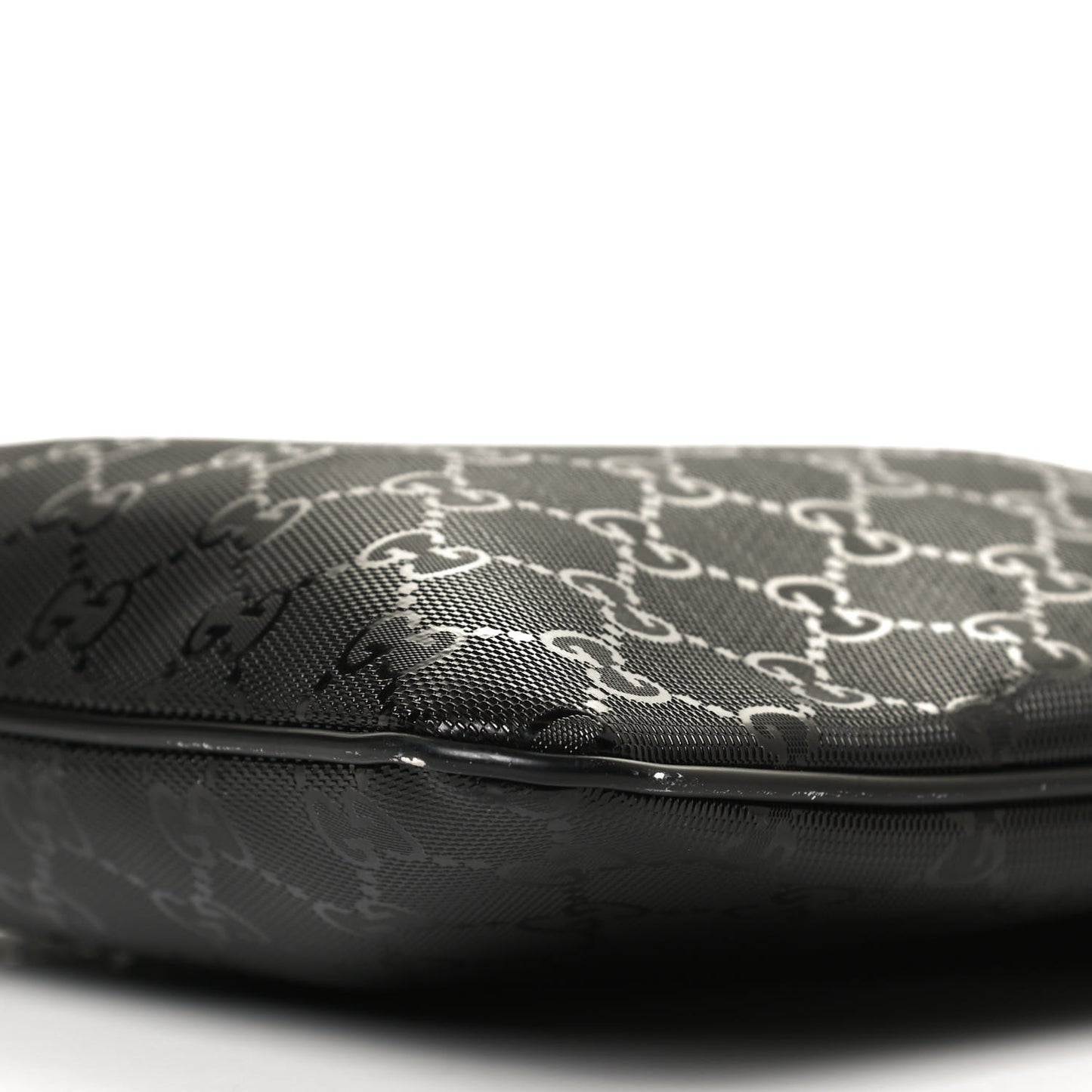 Imprime Monogram Small Flat Messenger Bag Black